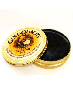 Gold Quality Læderfedt imprægnerer og plejer læderet, holder læderet blødt og smidigt, er vand- og pletafvisende og forlænger læderets levetid