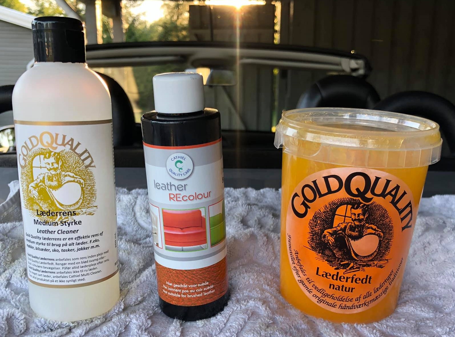 Cathiel Recolour, Gold Quality Laederfedt, Gold Quality Medium Laederrens